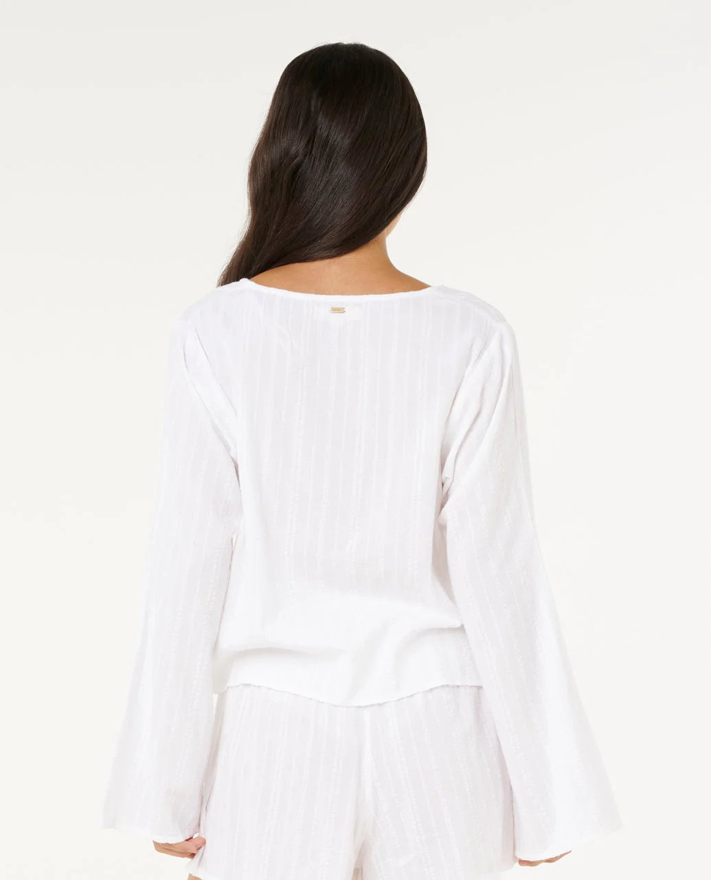 HAZE TIE FRONT SLEEVE TOP
