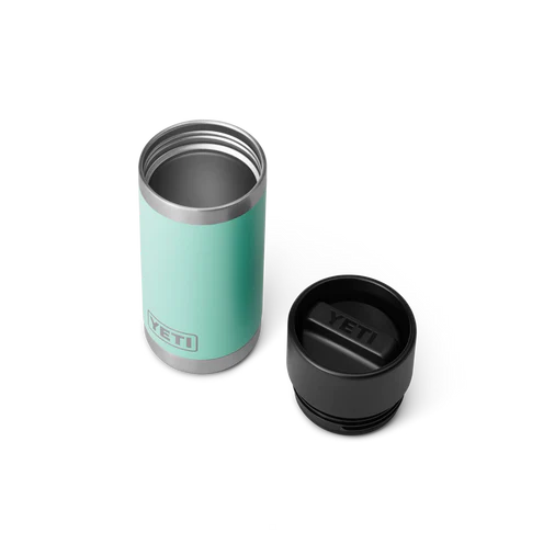 12oz, bottle with hot shot cap, seafoam, yeti
