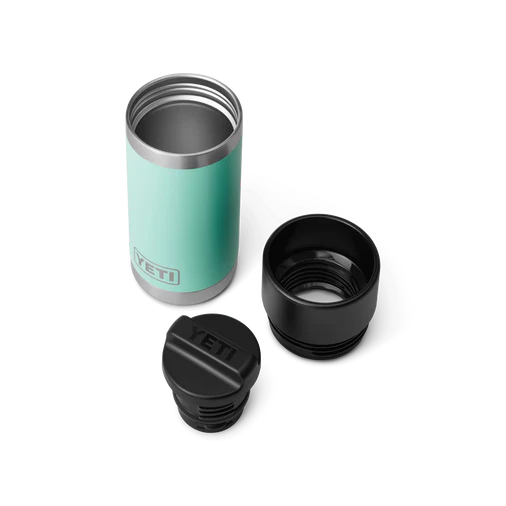 12oz, bottle with hot shot cap, seafoam, yeti
