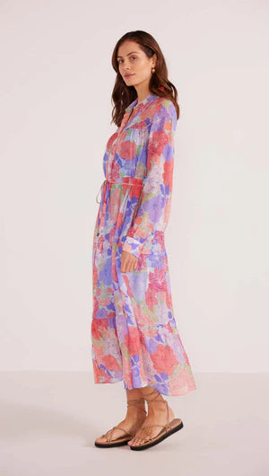 BELLE BUTTON DOWN MIDI DRESS