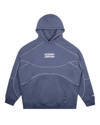 GLOBE PANEL HOOD SWEAT
