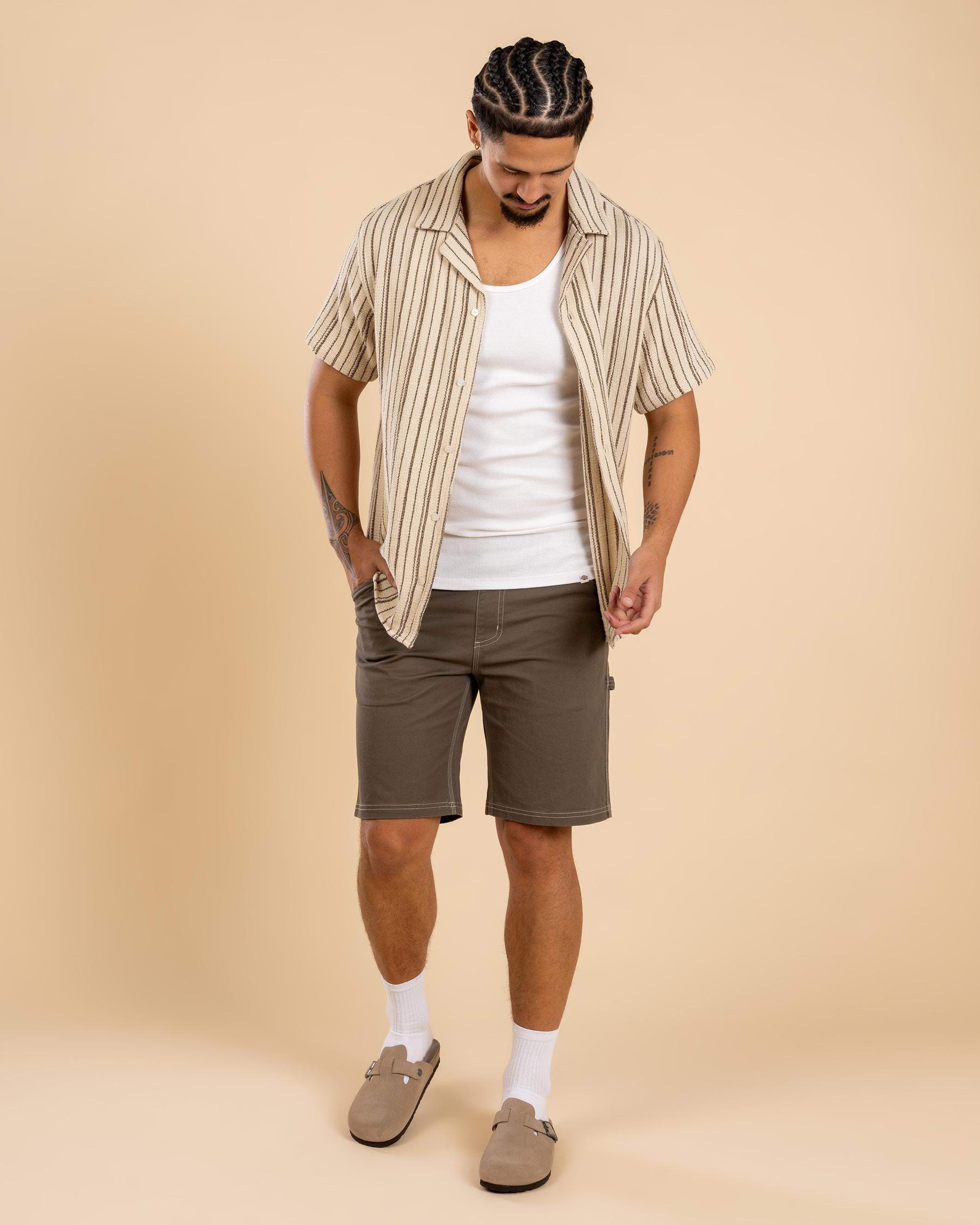 VACANCY STRIPE SS SHIRT