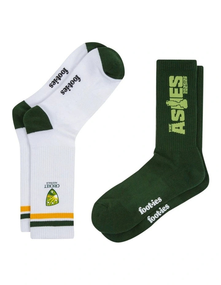 AUSSIE CRICKET SNEAKER SOCKS 2PK