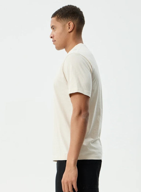 BURNIN RETRO FIT TEE MENS AFENDS MOONBEAM RIBBED CREW NECK TEE