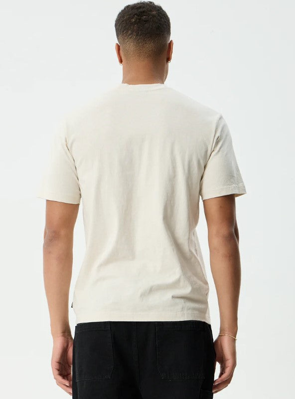 BURNIN RETRO FIT TEE MENS AFENDS MOONBEAM RIBBED CREW NECK TEE