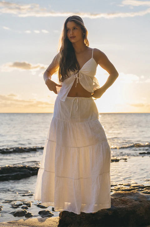 HAZE TIERED MAXI SKIRT