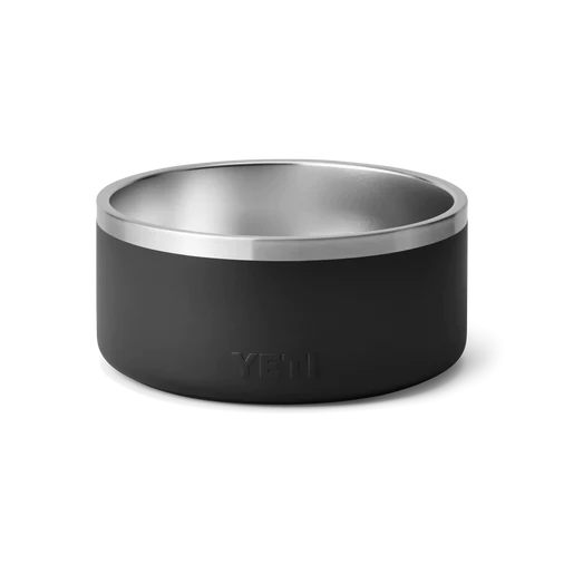 boomer dog bowl 8, black, yeti