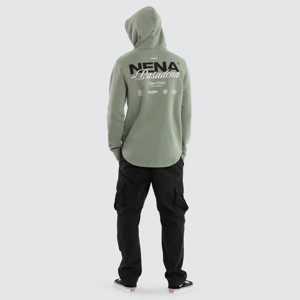 NEUTRAL DUAL CURVED HOODIE