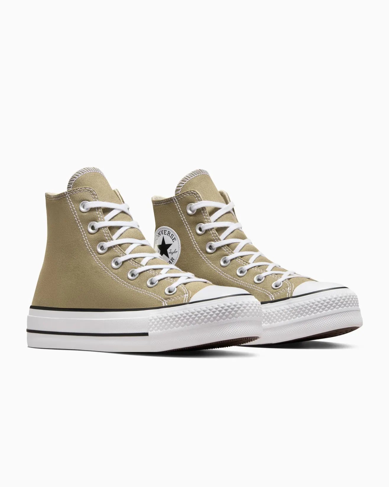 Womens Converse Chuck Taylor All Star Lift Seasonal Colour High Top Mossy Sloth