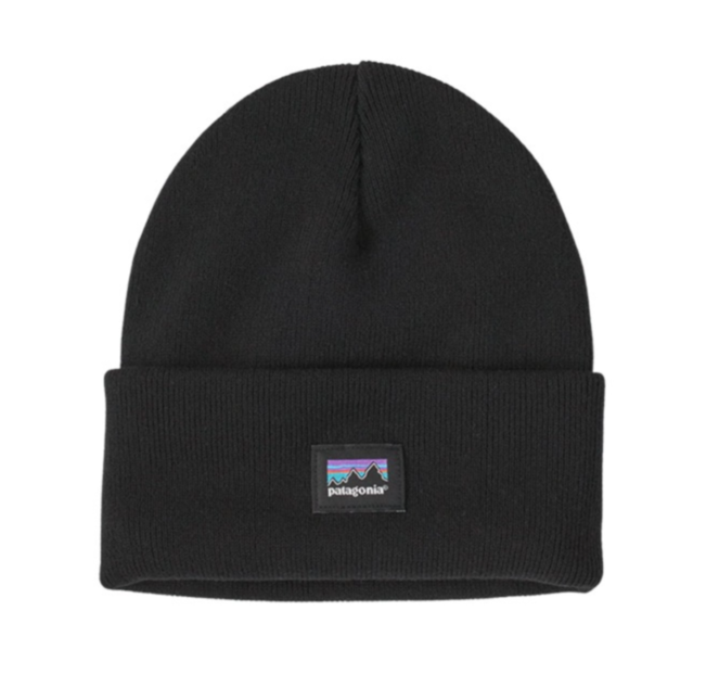 beanie, black everyday beanie, patagonia, beanie, mens beanie