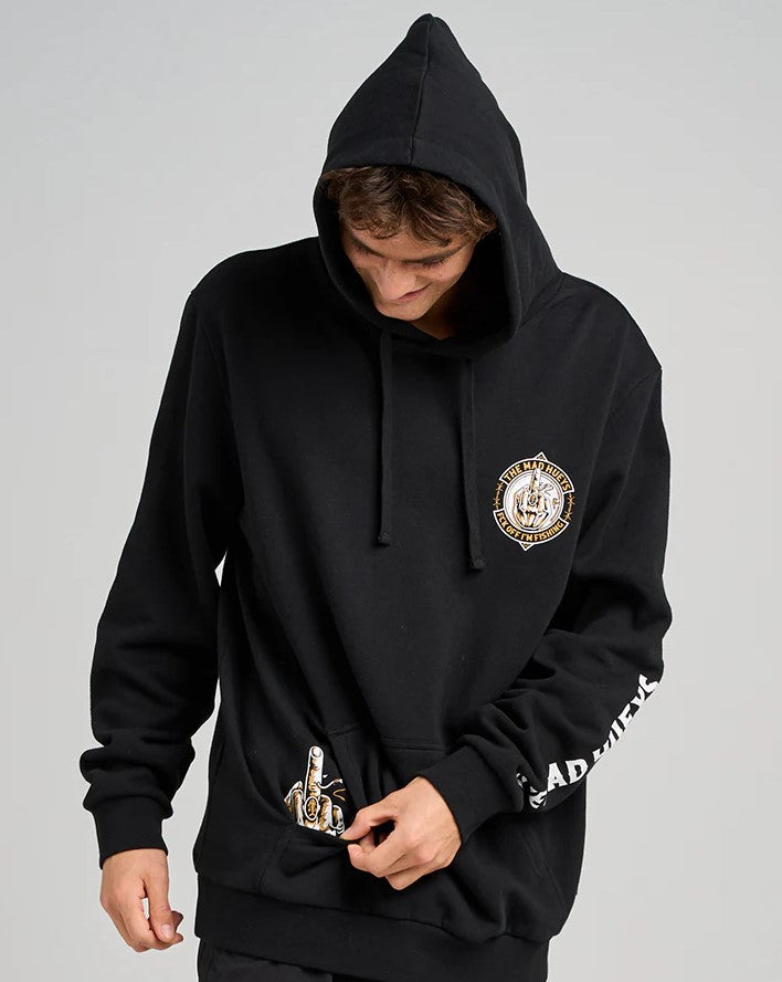 FK OFF FISH ON HOODED PULLOVER