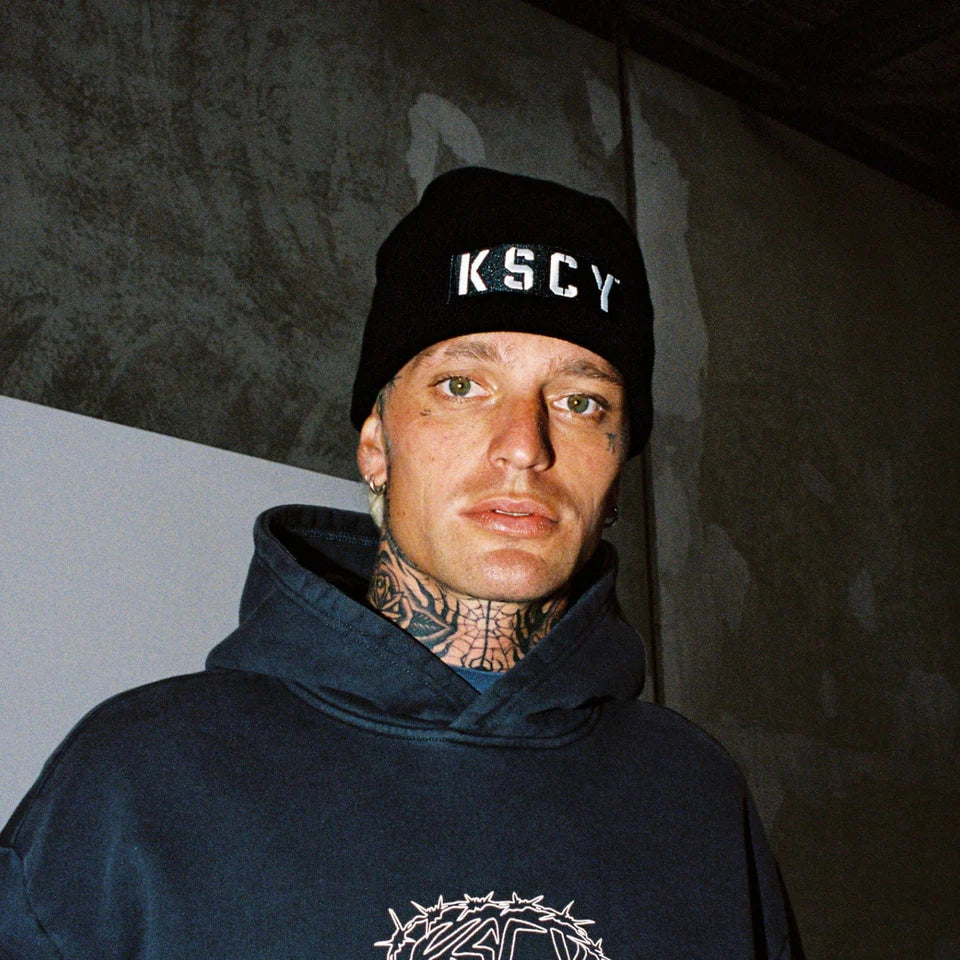HUNCOT BEANIE, JET BLACK, KSCY