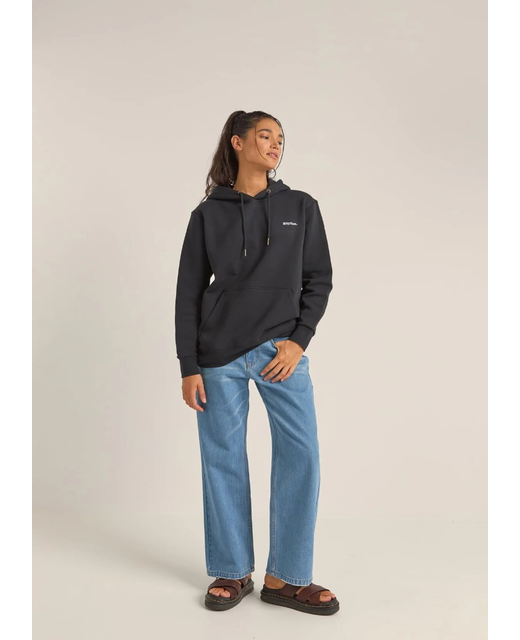LOGO BOYFRIEND FLEECE HOOD