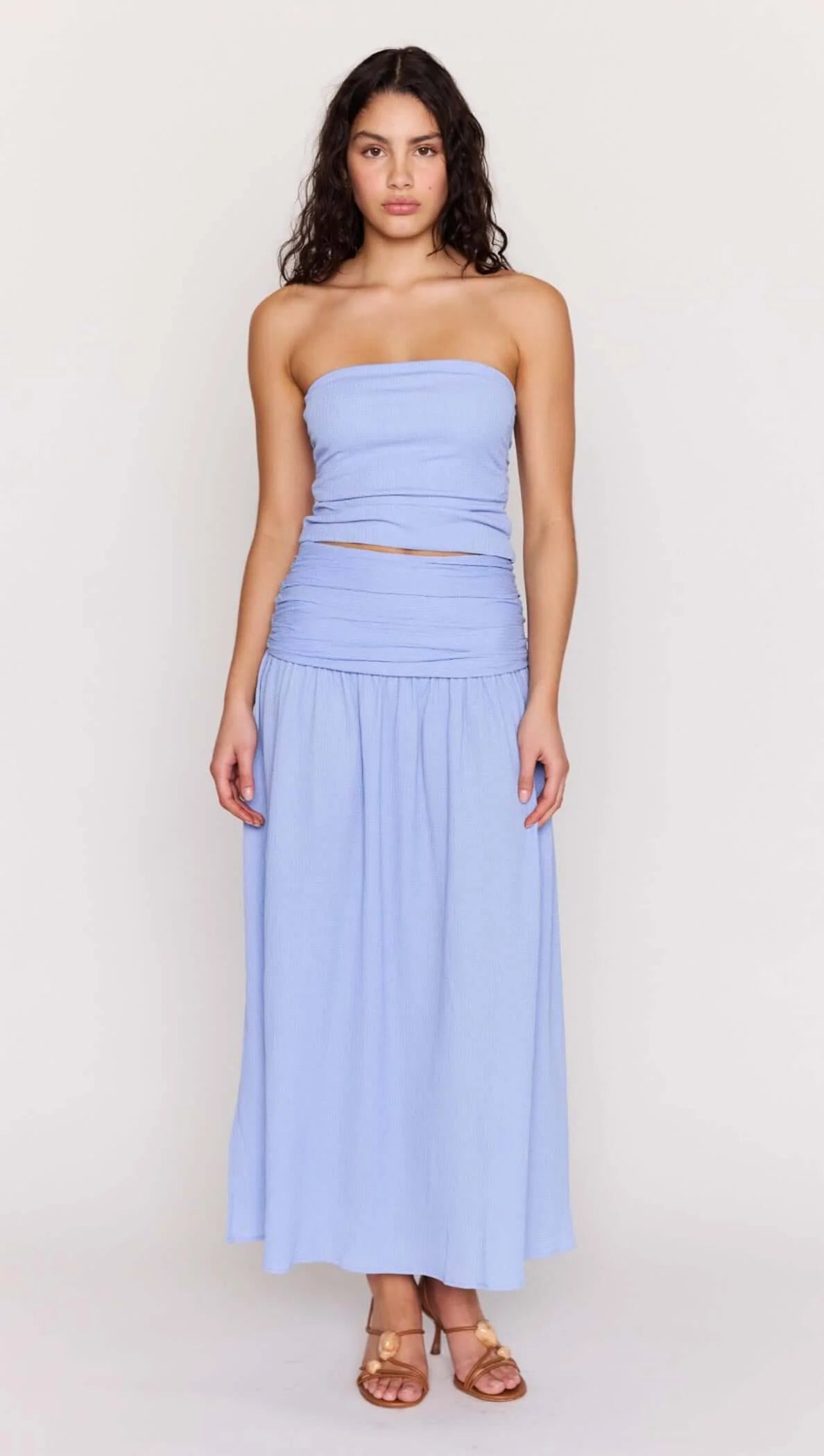LUNA YOKE DETAIL MAXI SKIRT