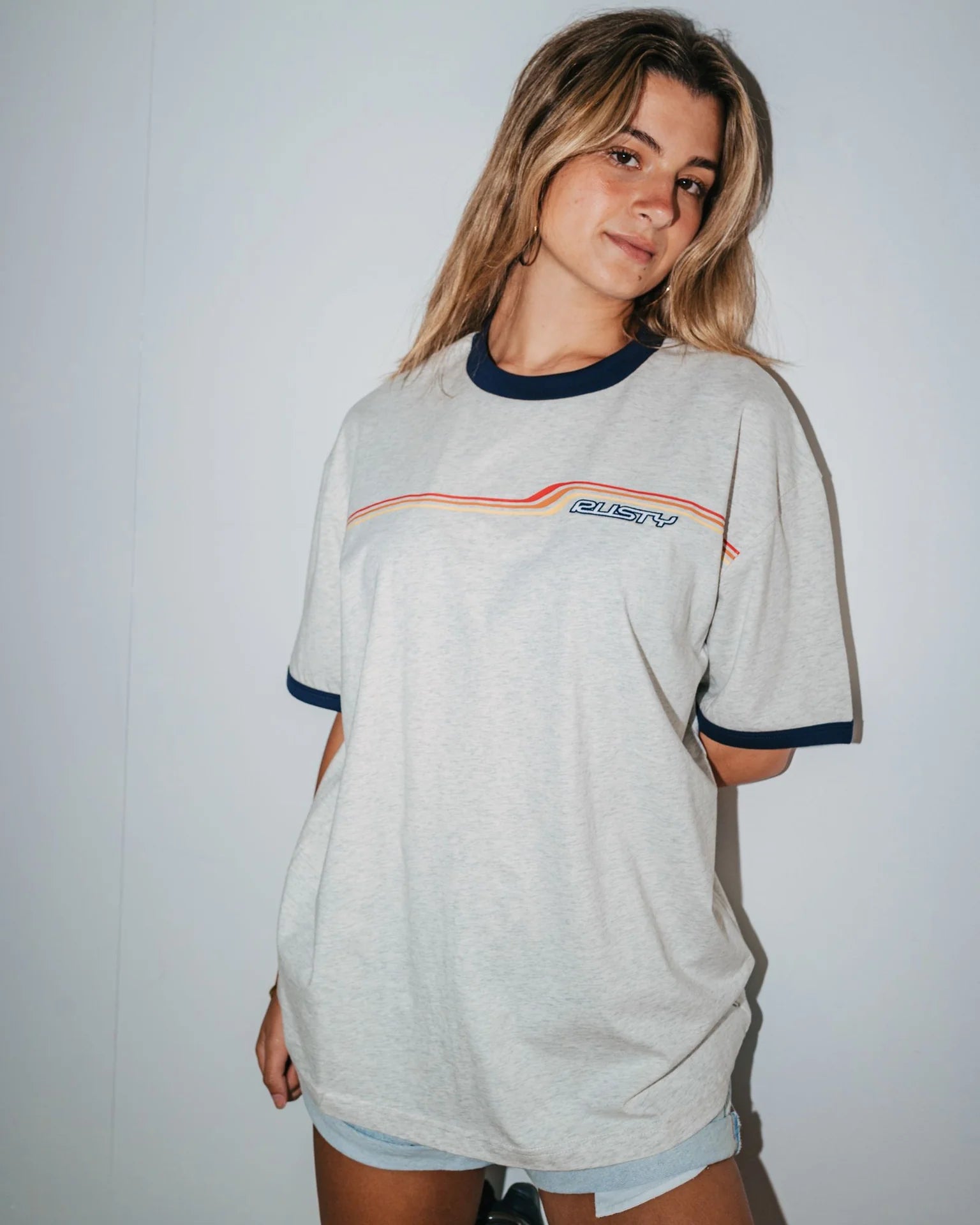 WAVE RIDER 2.0 RINGER OVERSIZE TEE