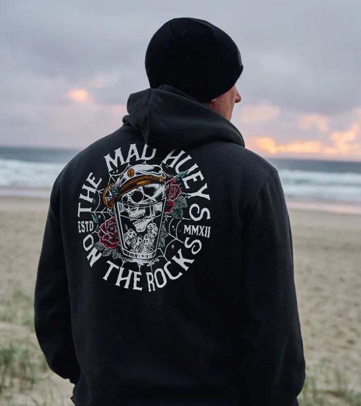 ON THE ROCKS HOODED PULLOVER