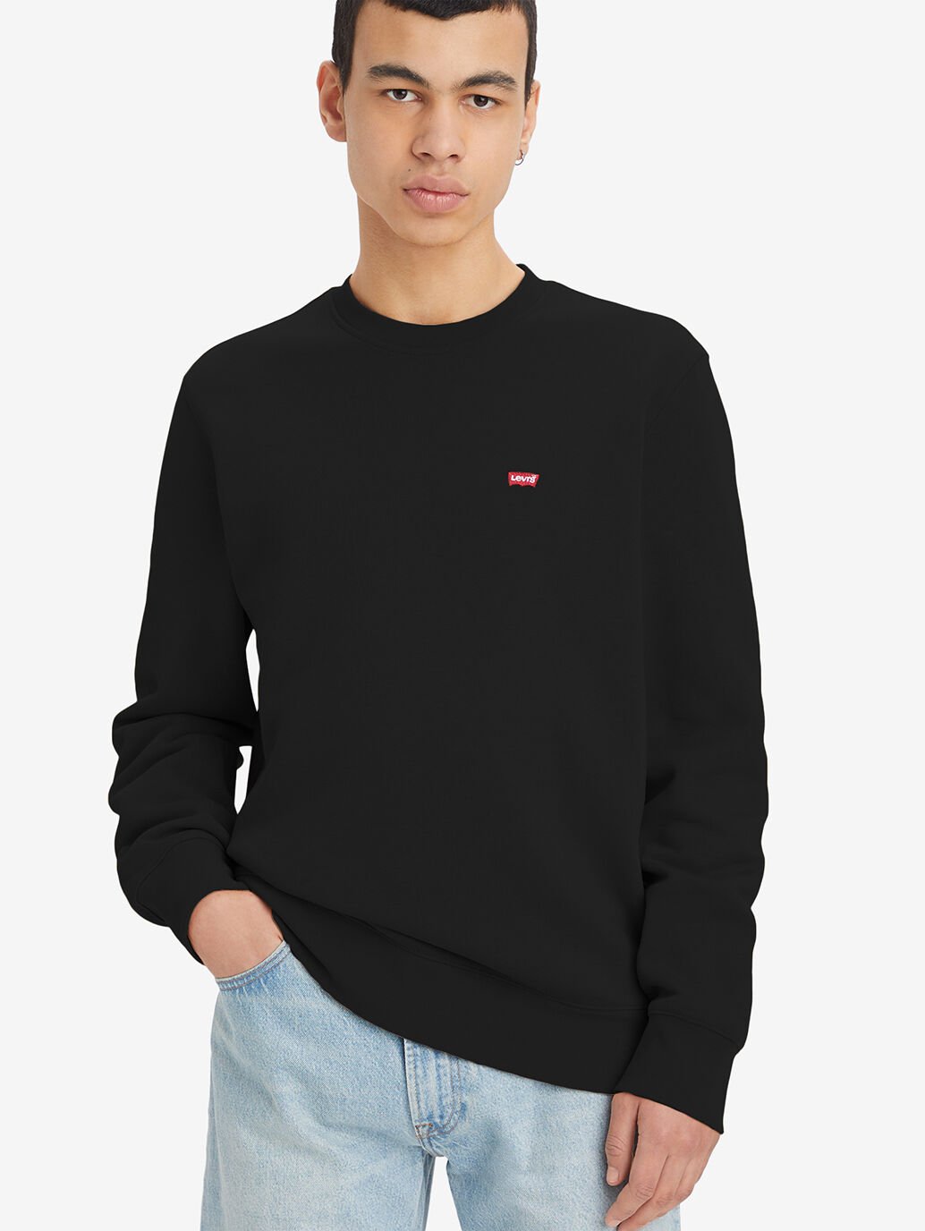Levi's Big & Tall Original Housemark Crew Felpa Uomo : MainApps