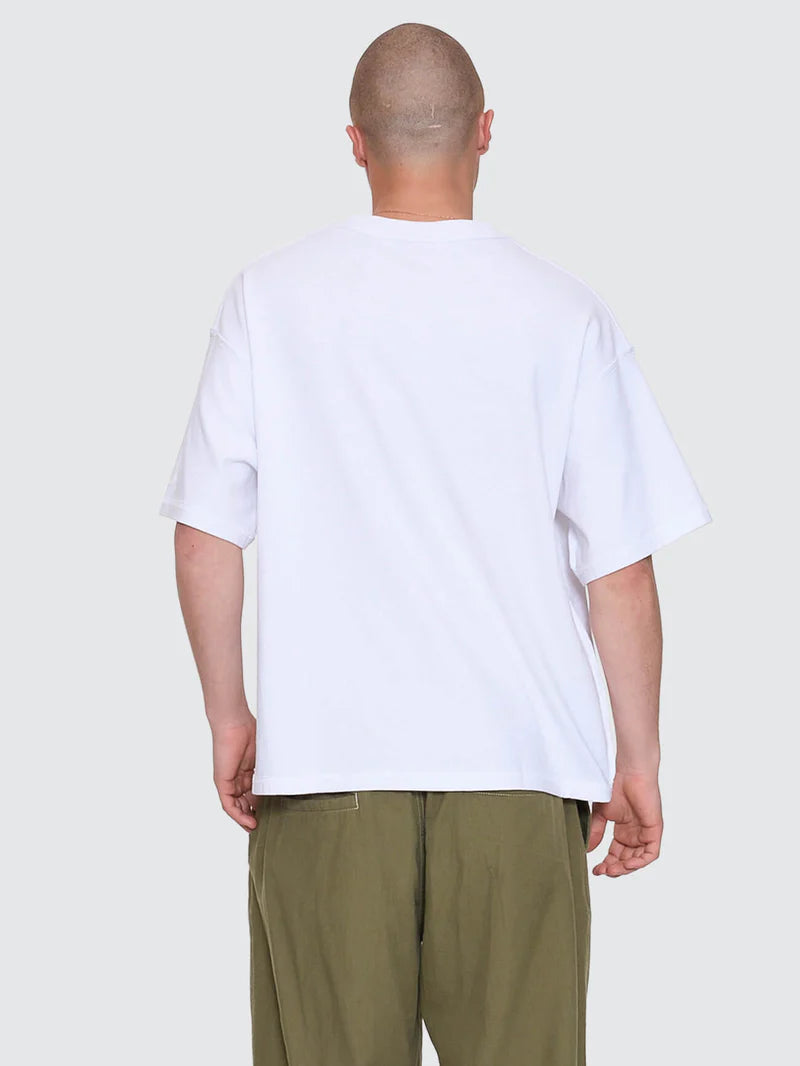 REVERSE BOX FIT CROPPED OVERDYE TEE