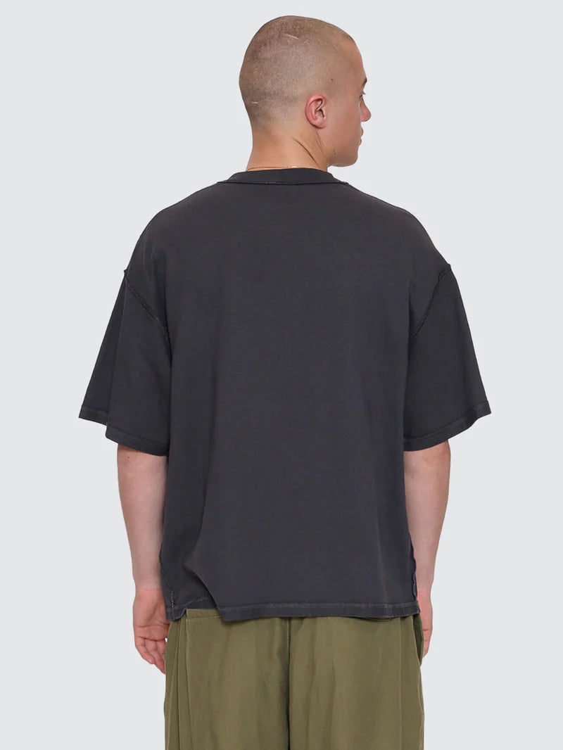 REVERSE BOX FIT CROPPED OVERDYE TEE