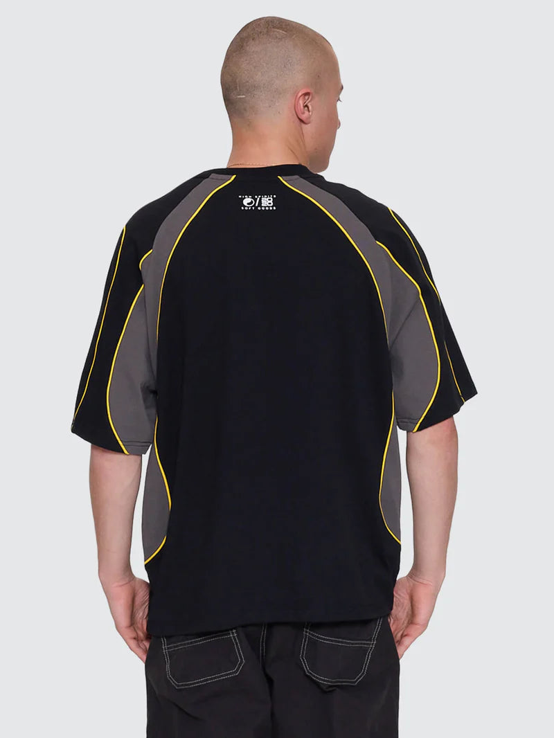 LASER OVERSIZE RAGLAN PANEL TEE