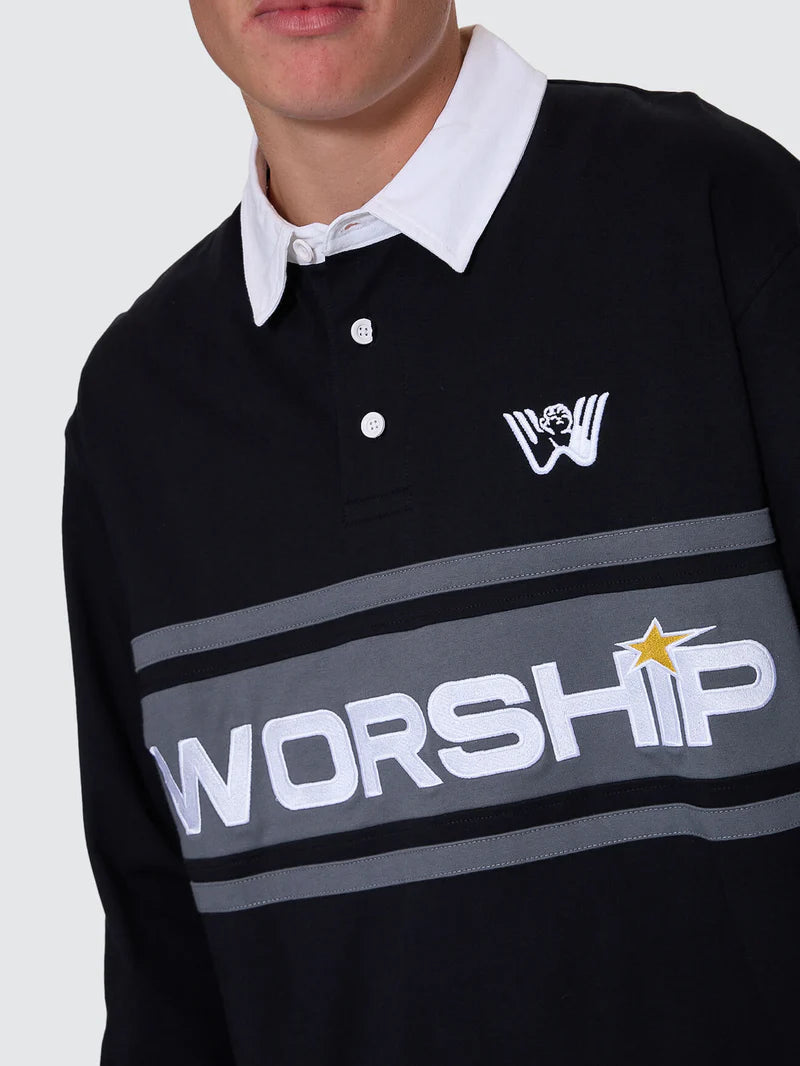 LASER LONG SLEEVE RUGBY POLO