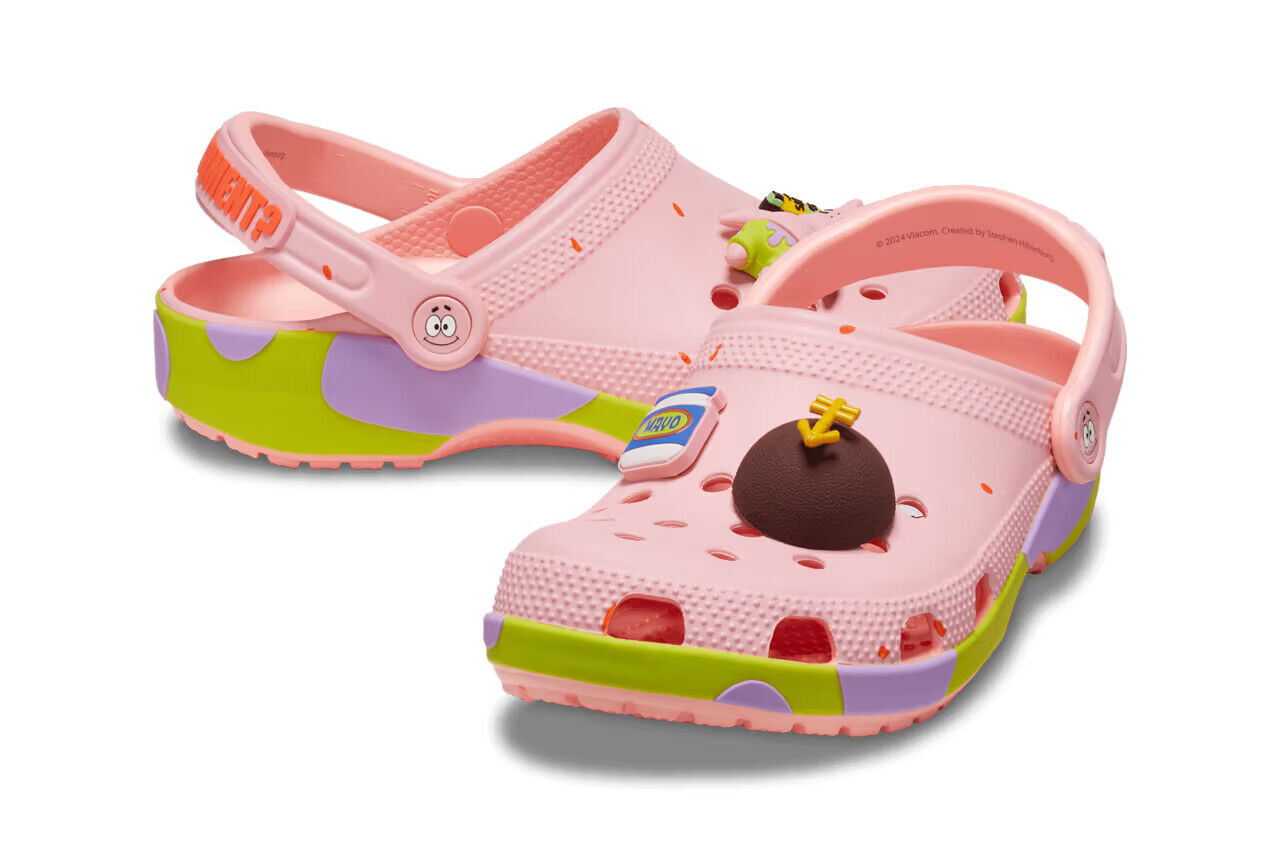 patrick star crocs, crocs, spongebob crocs