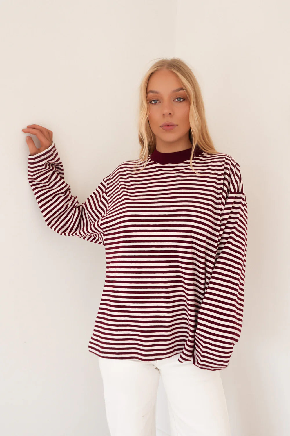 PALOMA LS STRIPE TEE