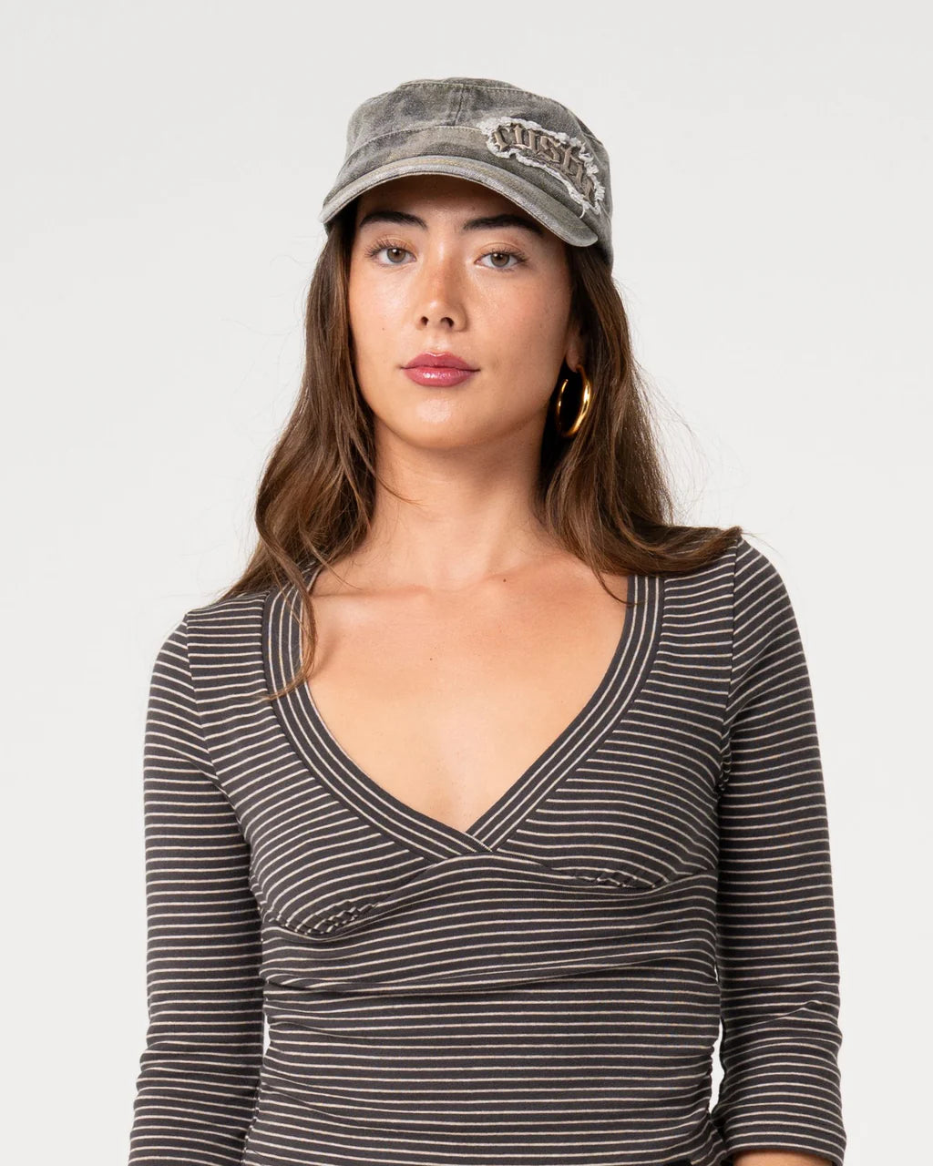 PUNKED CAMO MILLITARY CAP