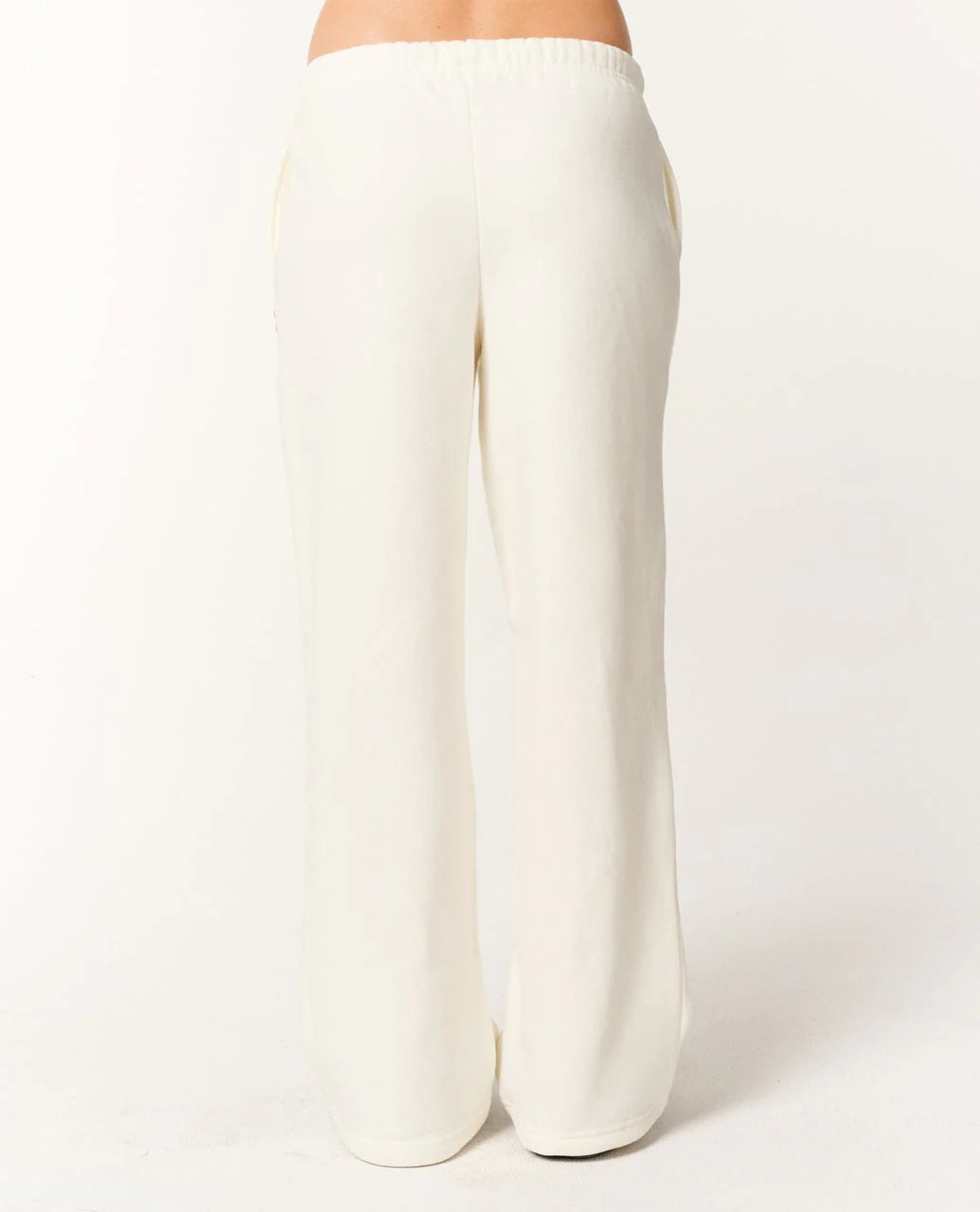 White pants on a white background