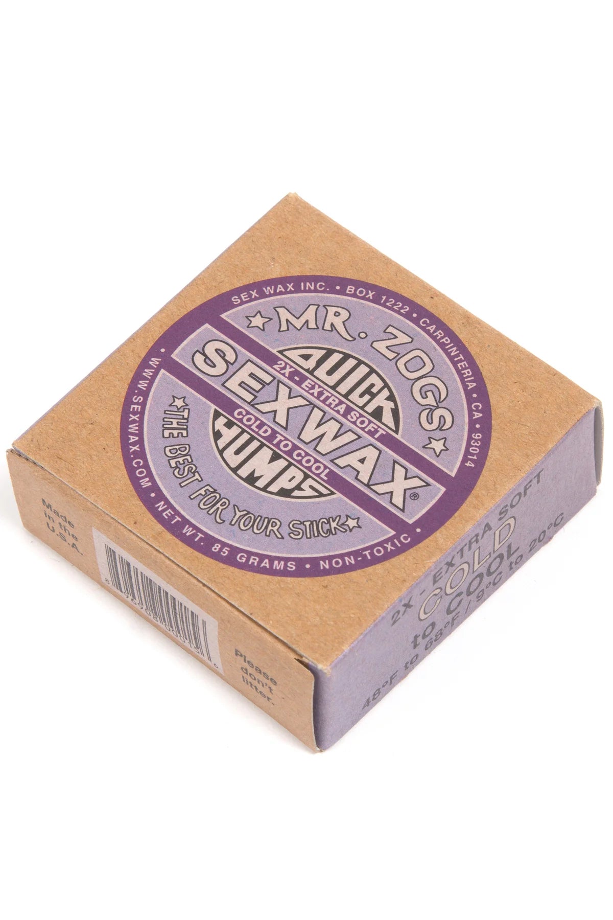 SEXWAX SURF WAX PURPLE COLD SURFING