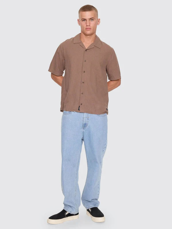 HEMP MINIMAL THRILLS CROPPED BOWLING SHIRT