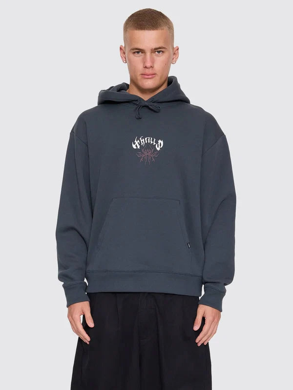 STAGGER SLOUCH PULL ON CROPPED HOOD
