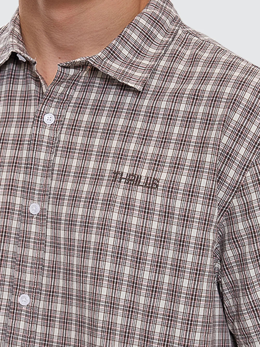ADORNED CHECK SHORT SLEEVE SHIRT