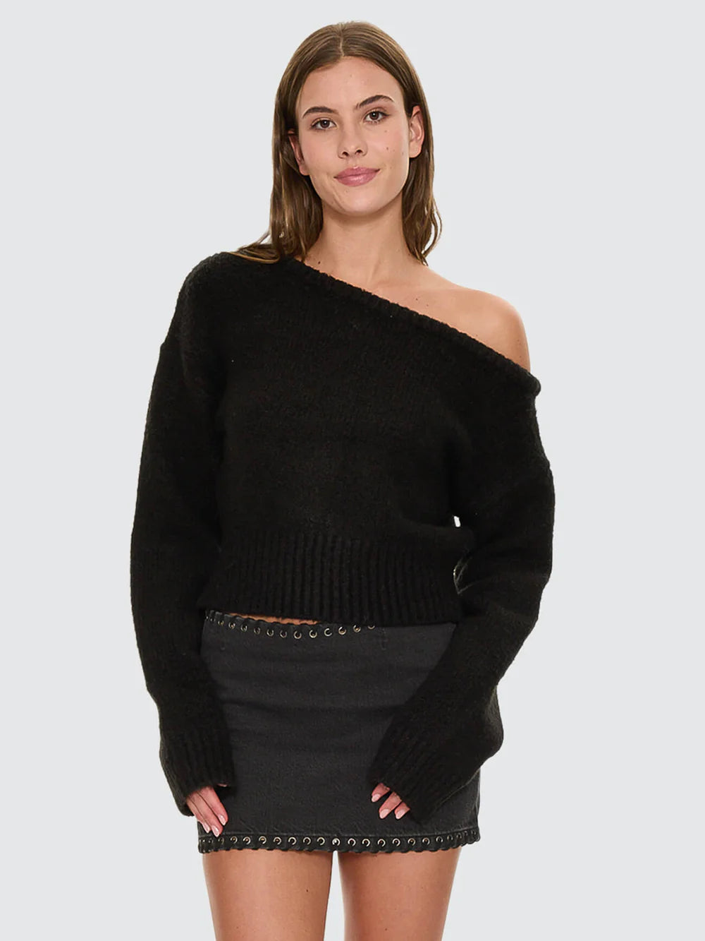 Oslo Cold Shoulder Knit Sweater