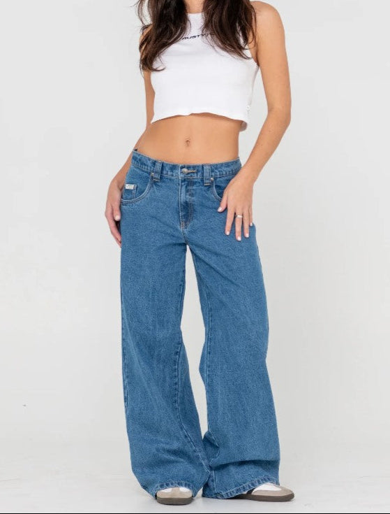 WENDY WIDE LOW RISE DENIM JEAN