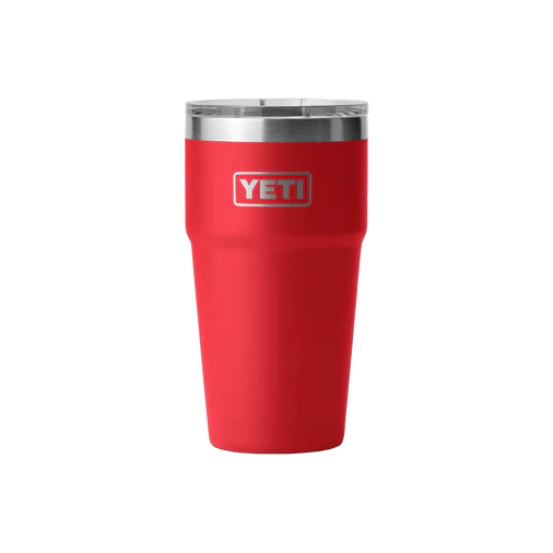 YETI, rambler, 20oz, recue red, stackable mugs
