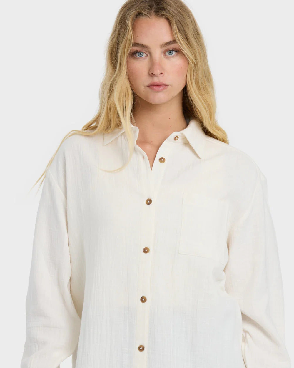 WANDERER LS WOVEN TOP