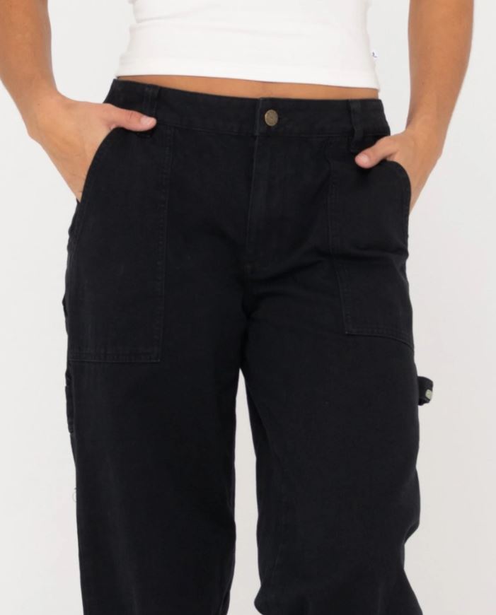 BILLIE LOW WIDE CANVAS CARPENTER PANT