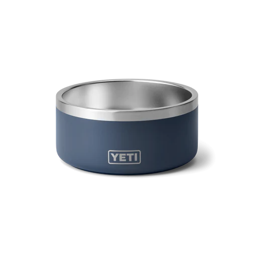 boomer dog bowl 4, navy, yeti