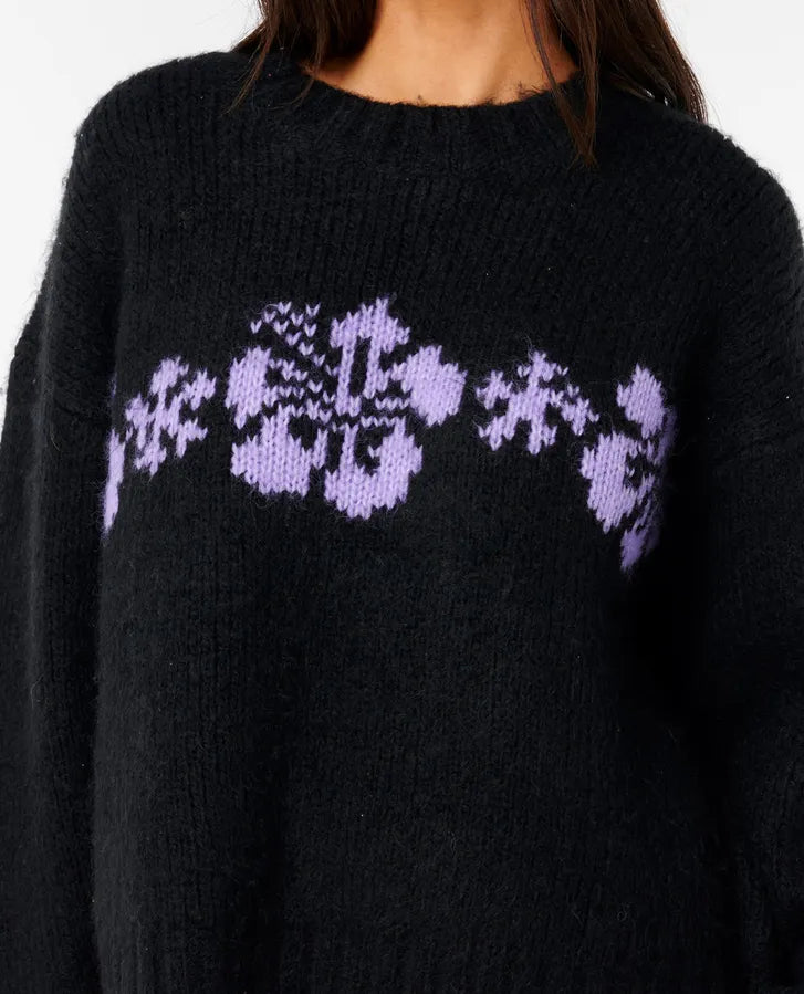 CALA NIGHTS HIBISCUS KNIT CREW