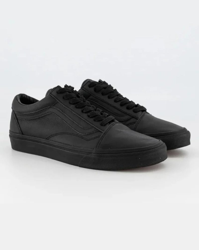 OLD SKOOL LEATHER BLACK