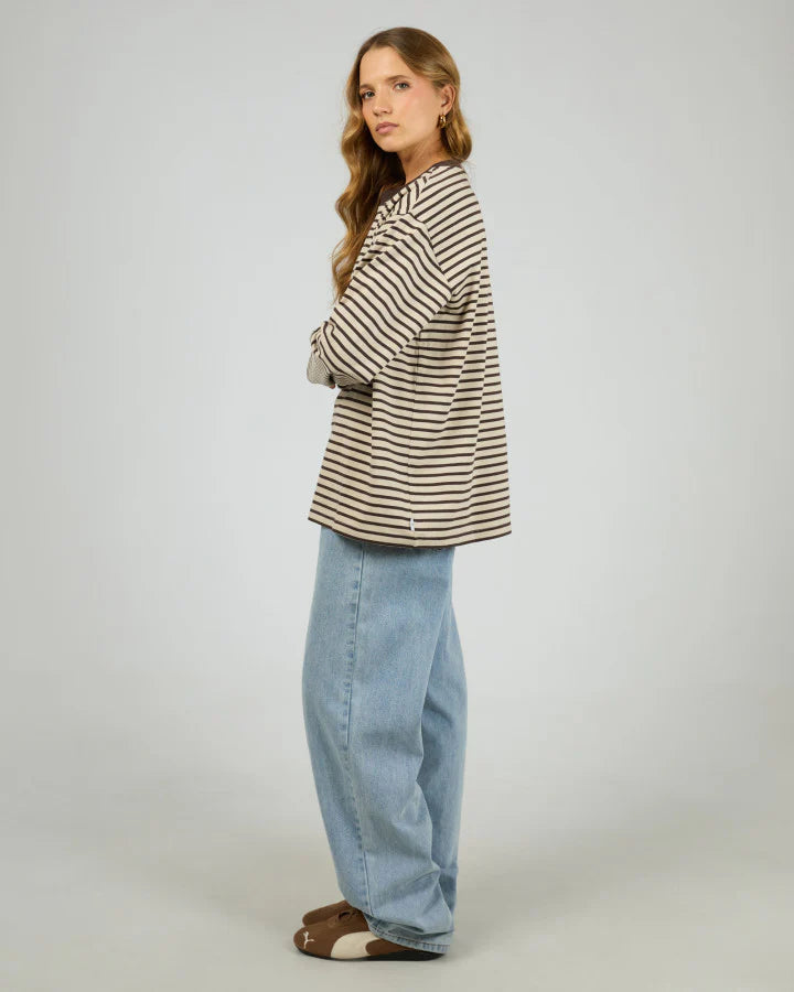 FOUNDATION STRIPE L/S TEE
