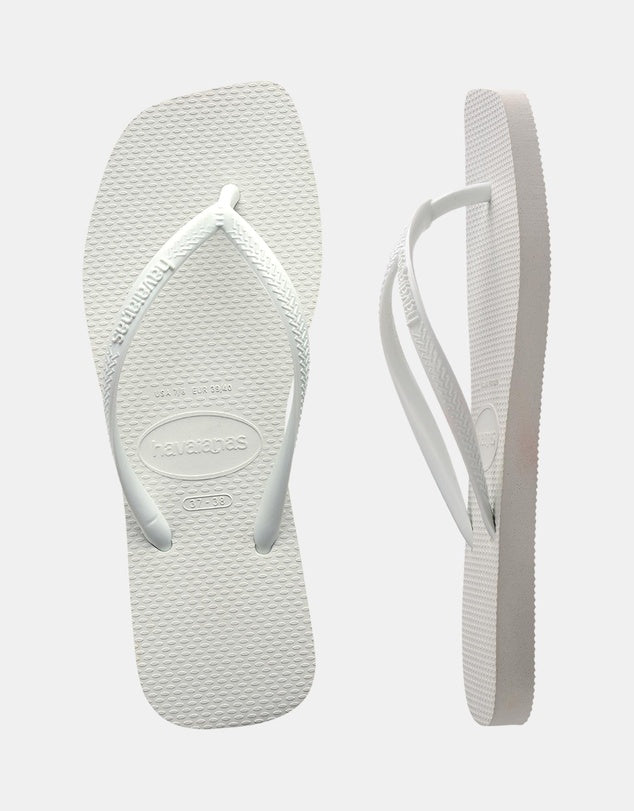 SLIM SQUARE TOE THONGS