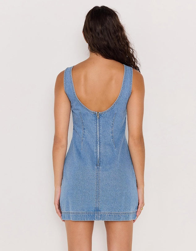 MILES DENIM MINI DRESS