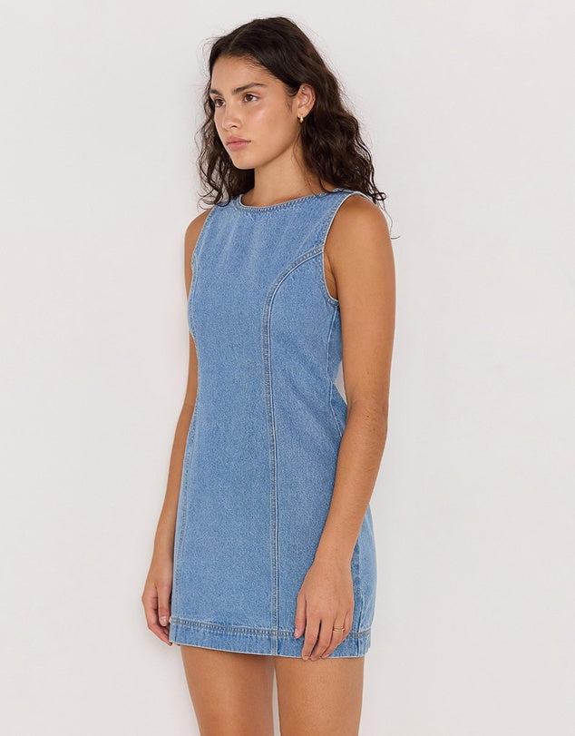MILES DENIM MINI DRESS
