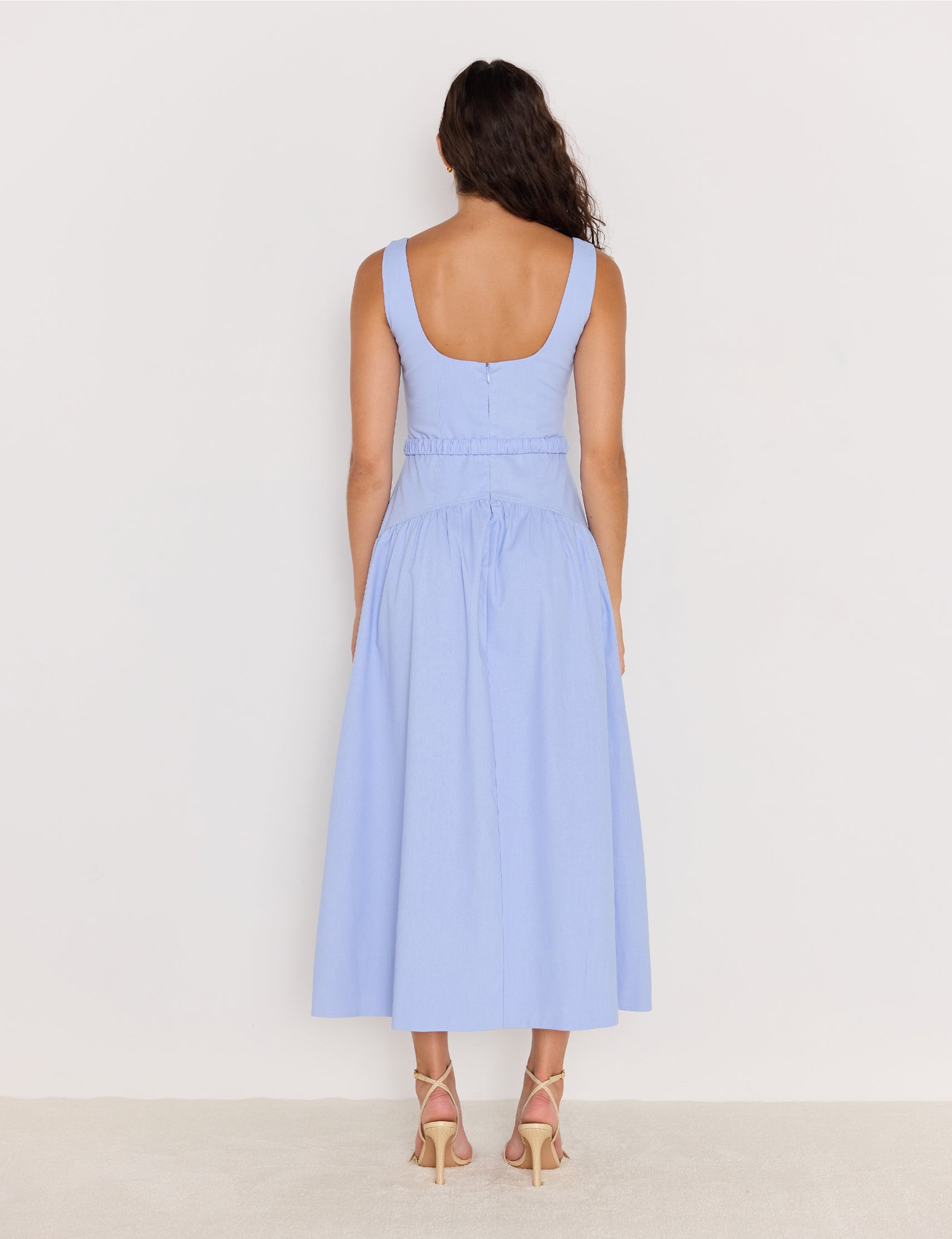 LUELLA BELTED MIDI DRESS