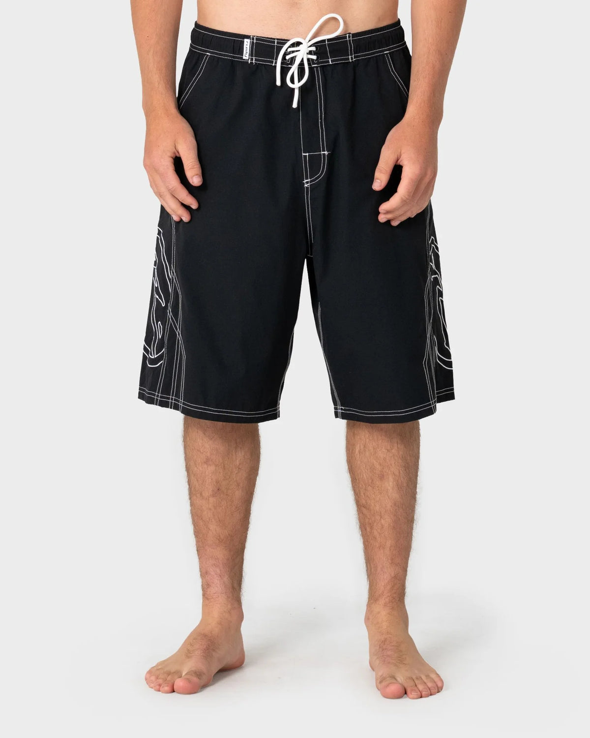 black swim short mens rusty