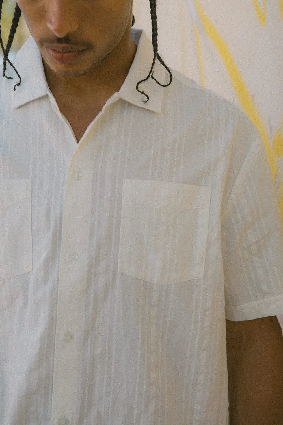 CRU STRIPED DOBBY S/S WVN