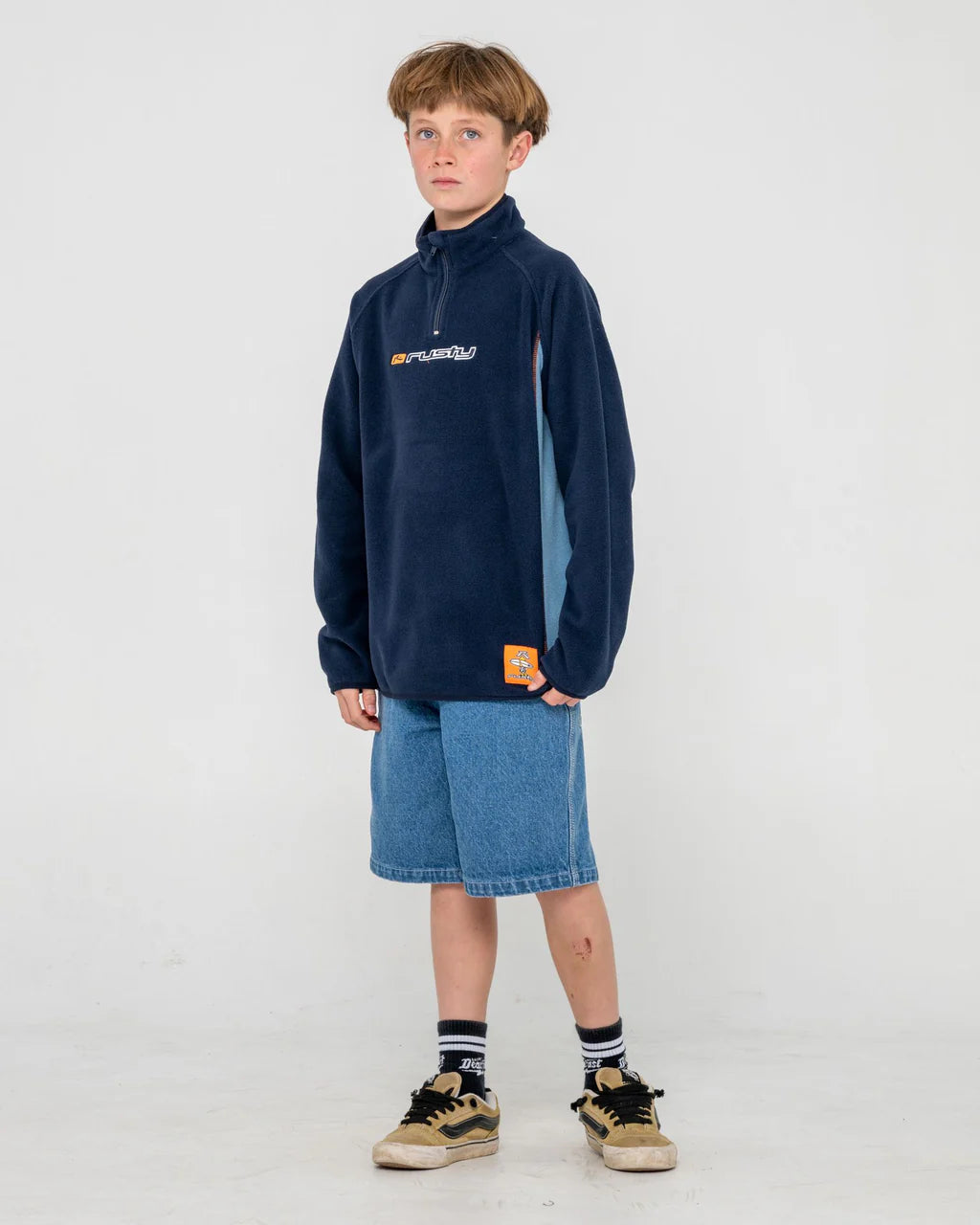 BLIZZARD QUARTER ZIP POLAR FLEECE BOYS