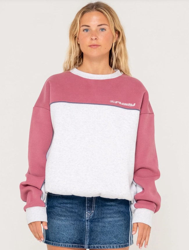POLAR POPPED PANELLED CREW FLEECE